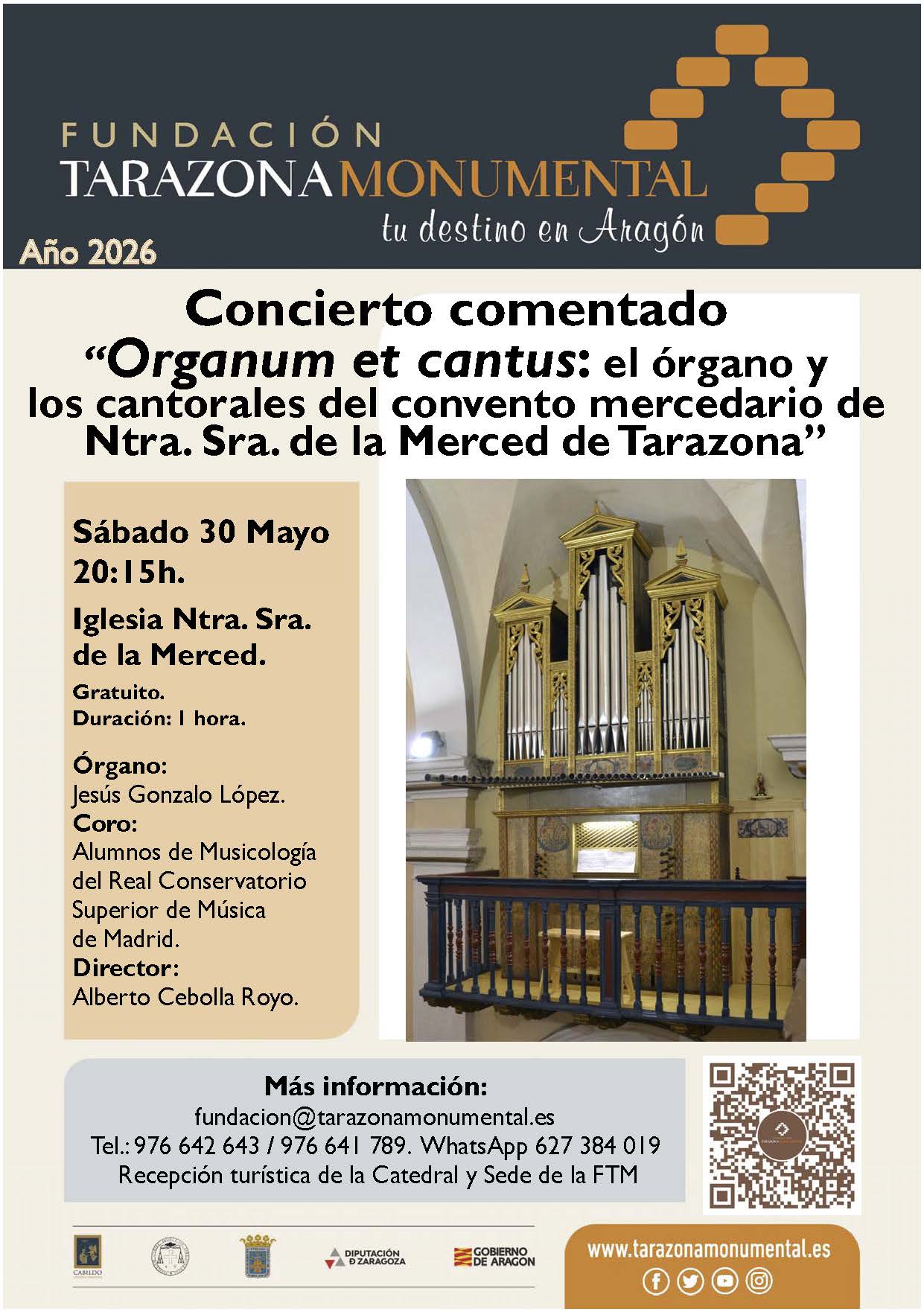 Tarazona concierto de órgano